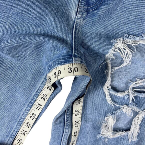 BDG Distressed High-Rise Baggy Jeans 28 | Urban Outfitters Light Wash Denim NWOT - Picture 11 of 16